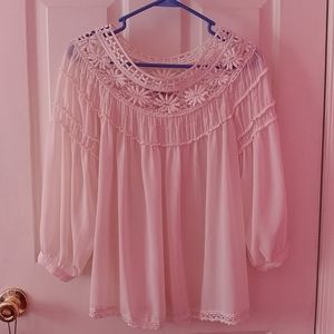 Forever 21 cream blouse